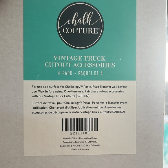 Chalk Couture Vintage Truck cutout Accessories 4 pack - Picture 2 of 2